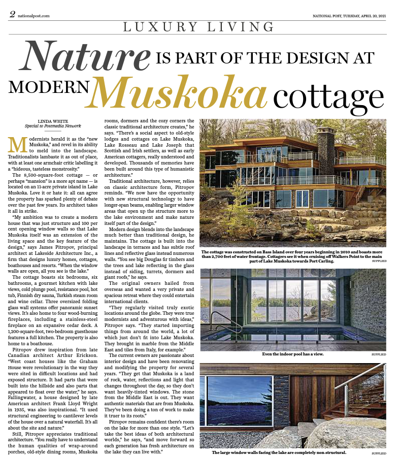 Luxury Living - National Post - Nature is part of the design